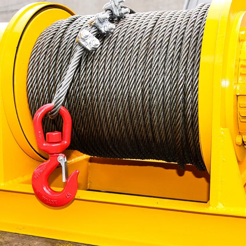 

New 1Ton 2Ton 3Ton 5Ton Electric Wire Rope Winch 220v 380v 30m To 100m Mini Portable Electric Hoist