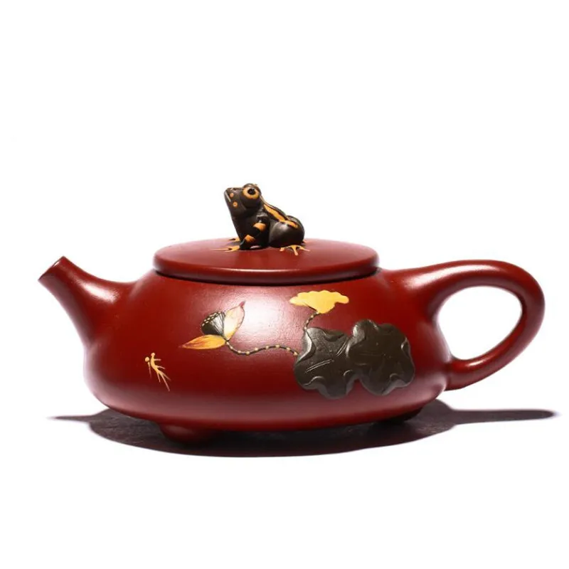 Yixing Dahongpao Tea Pots Purple Clay Stone Scoop Teapot Beauty Kettle Handmade Boutique Teaware Chinese Tea Ceremony Gift 220ml