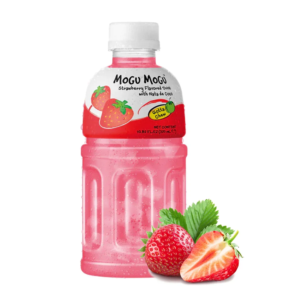 Mogu Mogu - Zumo de Frutas Surtido con Nata de Coco - Hasta 8 Sabores Surtidos - Mogu Mogu - Botella 320 ml