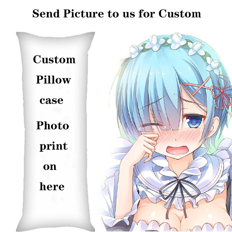 Funda de almohada personalizada 3D, 50x150cm, doble cara, Anime