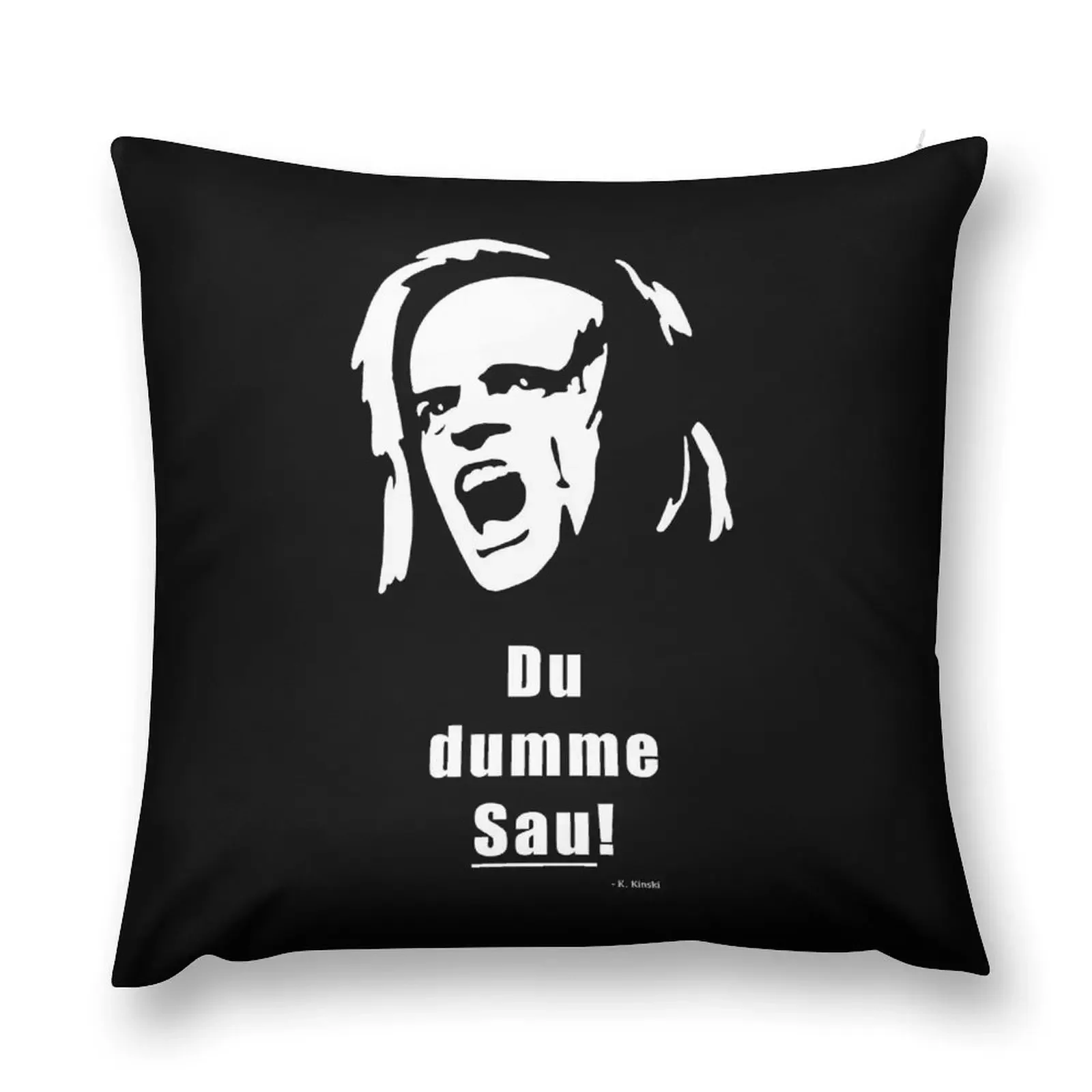 Klaus Kinski - sow Throw Pillow New year christmas cushions covers Luxury Sofa Cushions Pillow Decor pillow