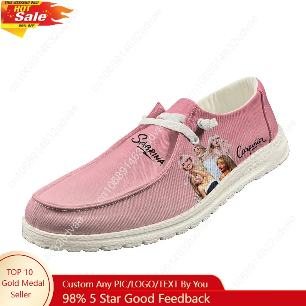 

Sabrina Carpenter Loafers Men Woman Youth Casual Shoes Pop Singer Lightweight Flat Footwear Outdoor Daily Work Custom Shoe White
