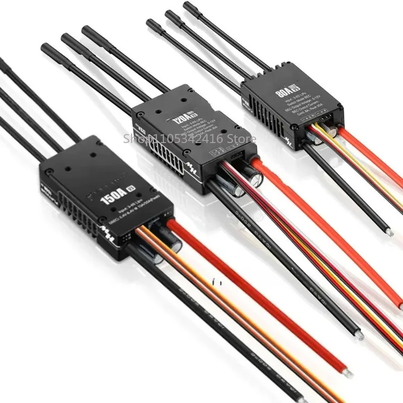 Platinum V5 80A 120A 150A Brushless ESC 3-8S Switchable BEC Output Sync Rectification for RC Helicopter Fixed-Wing