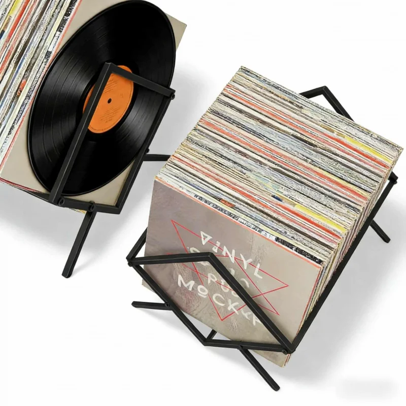 大容量cd収納ラック多層ビニールレコードプレーヤーアクセサリー寝室リビングルーム用アルバム収納棚80l家庭用cd棚