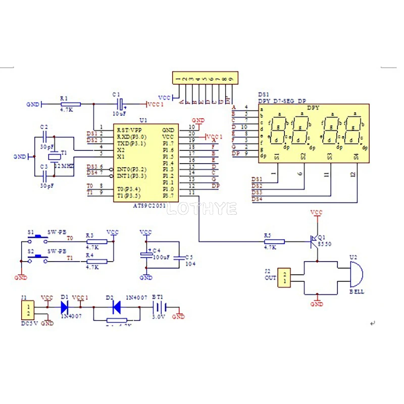 لتقوم بها بنفسك عدة إلكترونية LED 4 ساعة أنبوبية رقمية أربعة أرقام عرض الوقت مكون إلكتروني متعة لحام الجمعية تيار مستمر 3.7 فولت-5.5 فولت #3