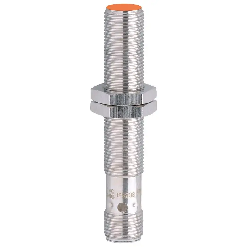 IFS208 Inductive Proximity Sensor Sensor Range 4mm threaded construction with optical installation and setting aid new IFW201