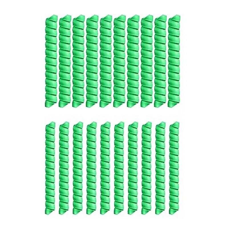 20PCS Plant Trunk Protectors, Plastic Spiral Trunk Protection Wraps, Bark Wraps, Bark Wraps Around Tree Tubes Green Durable