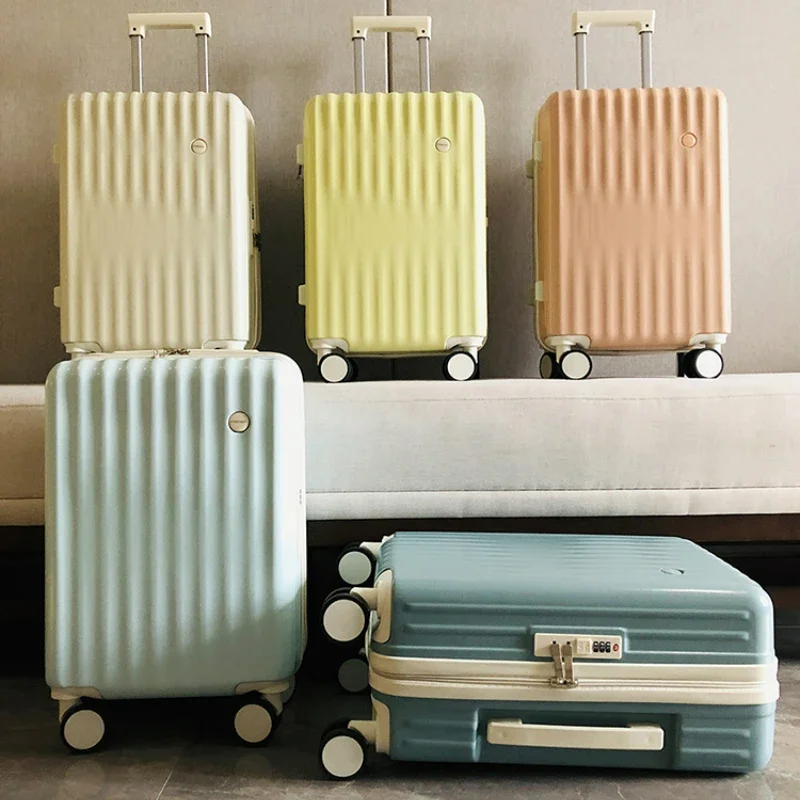 

18/20/22/24/26/28 inches Carry on Luggage with mute Wheels password travel suitcase Trolley Luggage student rolling luggage