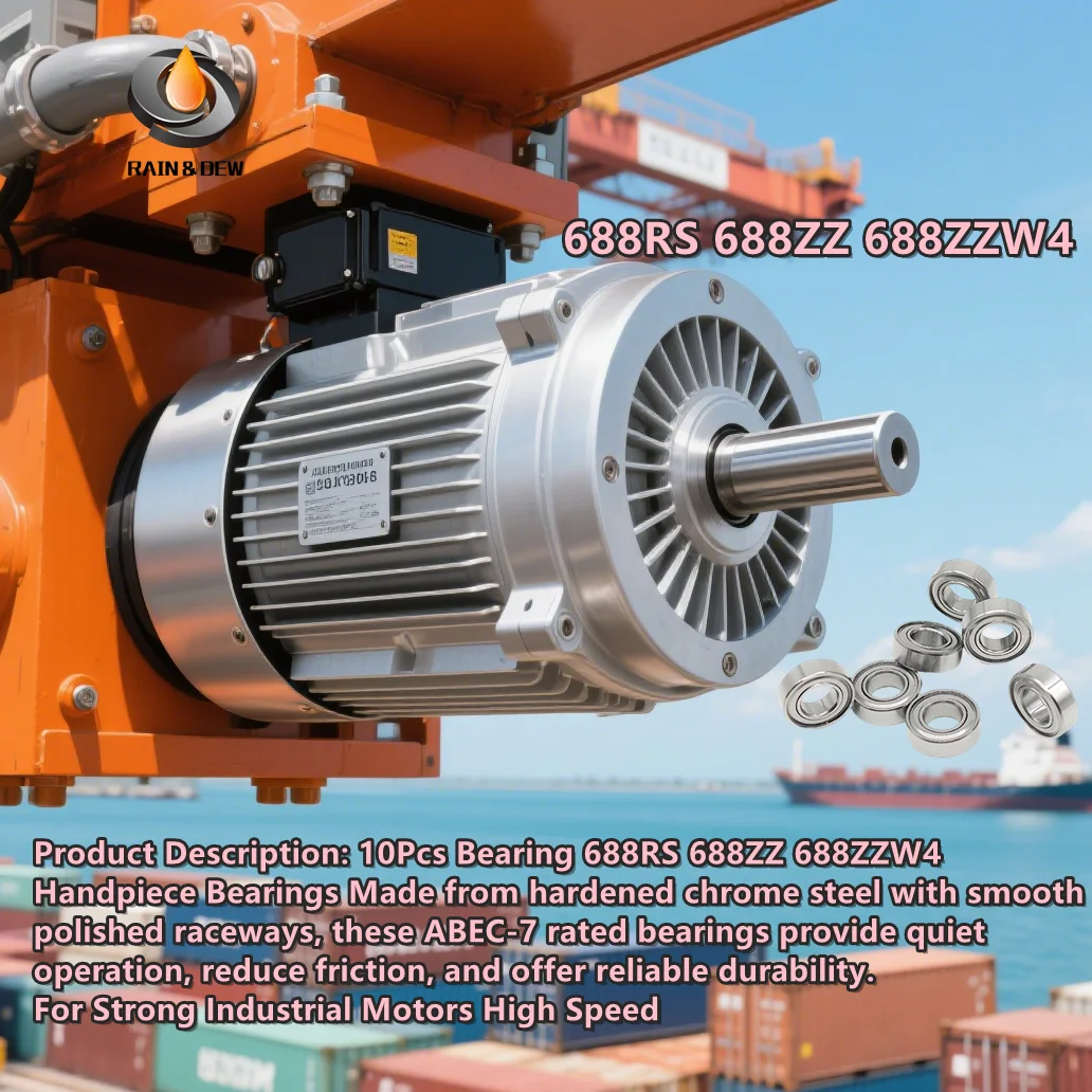 

10 шт. подшипник 688RS 688ZZ 688ZZW4 подшипники наконечников для сильных промышленных двигателей, высокая скорость