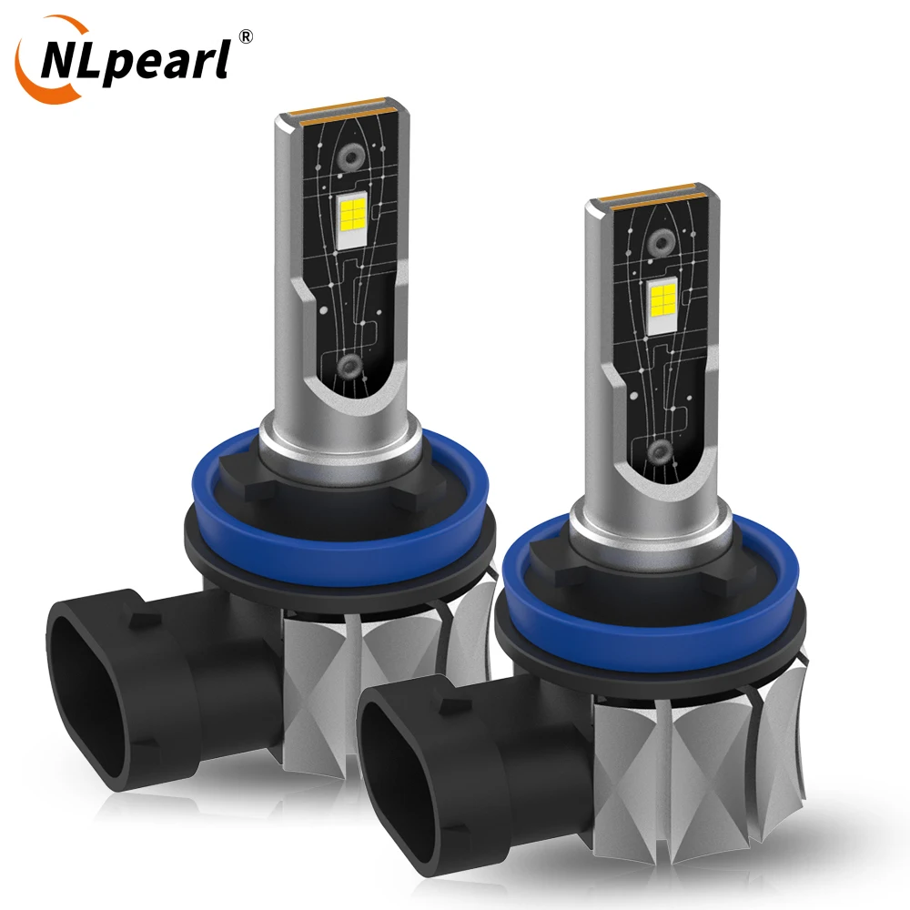 

NLpearl H8 H11 LED Fog Lights Canbus H16JP 9005 HB3 9006 HB4 LED 6000K 50W White Auto Driving Running Light Bulb 12V 24V 16000LM