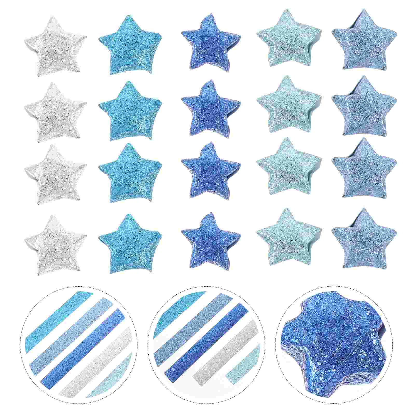 

200 Pcs Paper Star Strips Origami Lucky Material Papers for Children Construction