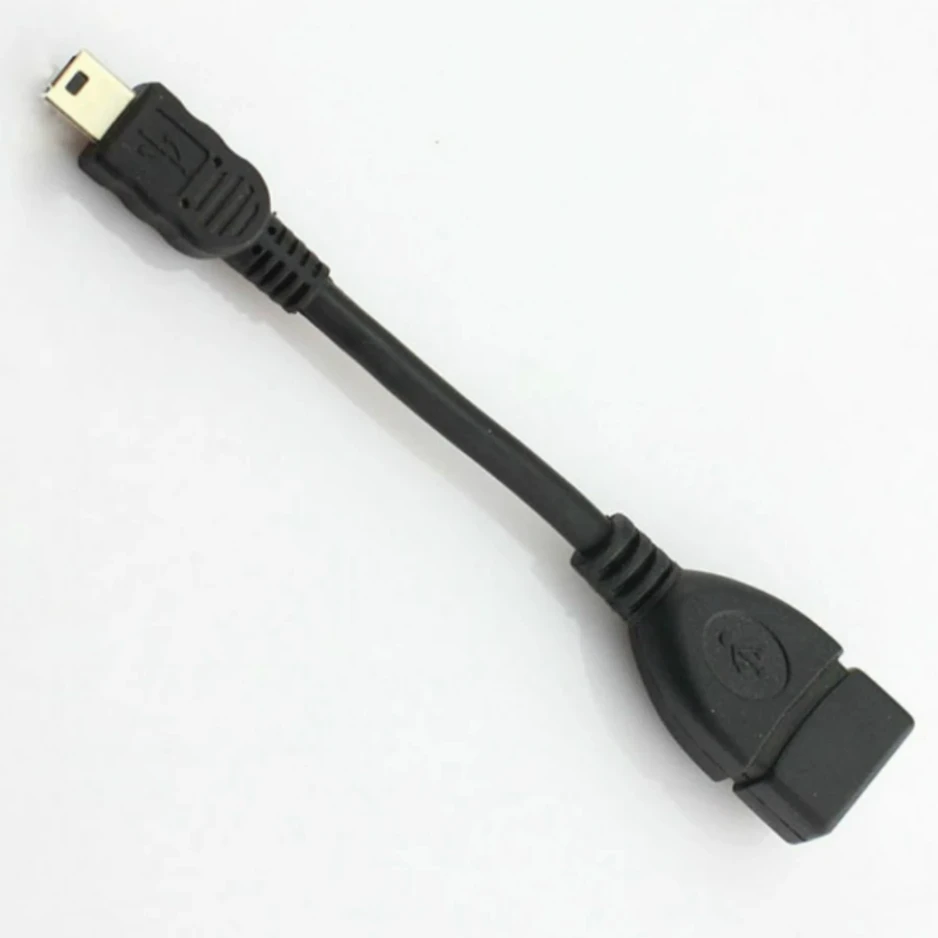 Mini 5Pin Male to USB 2.0 A Female OTG Host Adapter Cable For MP3 MP4 Mobile Phone Tablet Camera