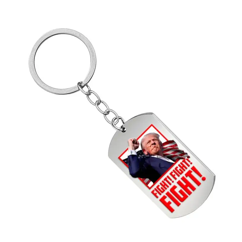 President Election Keychain President Election Stuff Stainless Steel Keychain For Women Men President Rally Keychain Funny Car