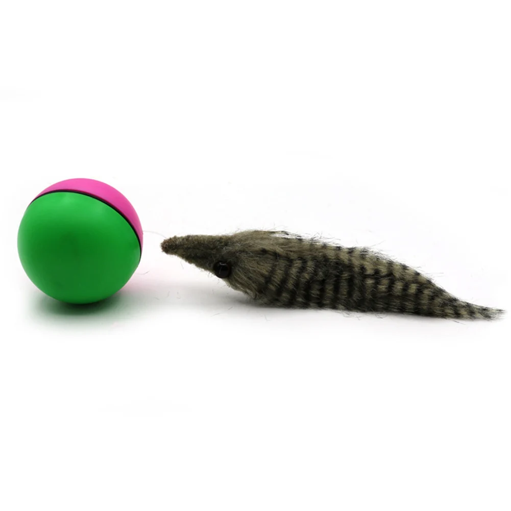 Electric Beaver Weasel Rolling Ball Pet Dog Cat Interactive Chasing Toys Random Traning Dogs Agility Toys Supplies