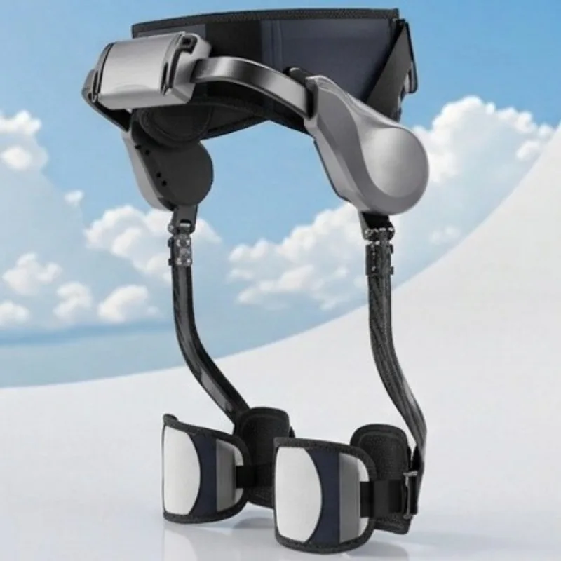 Middle-aged and elderly exoskeleton walker, wearable leg lift training auxiliary robot portable