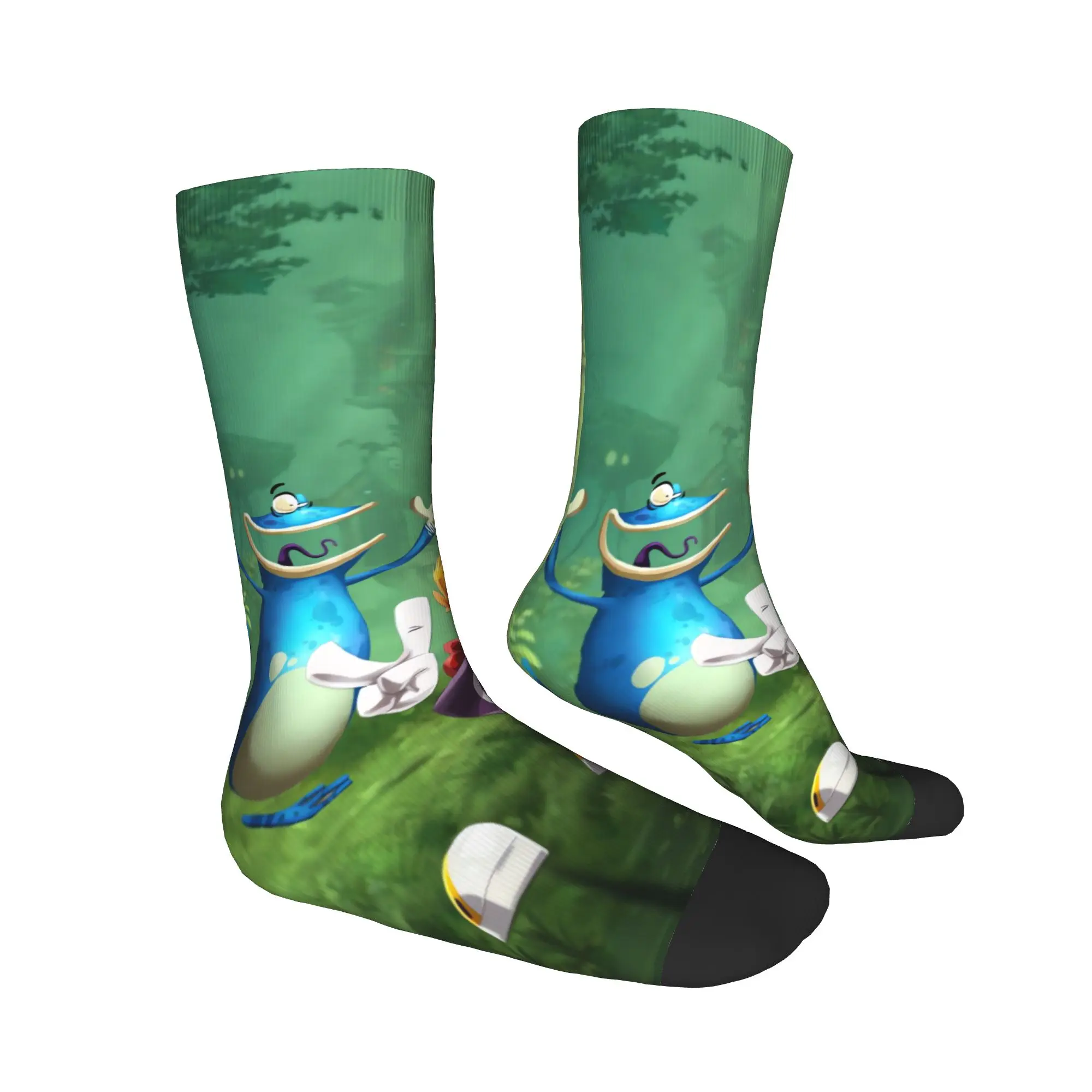 Cartoon Games Rayman Legends Socks  Non-Slip Stockings Women Men Warm Soft Running Sports Socks Autumn Leisure Pattern Socks