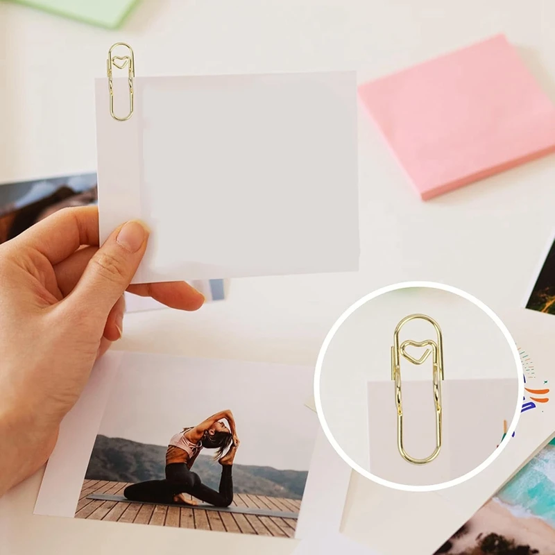 Super Sale Paper Clip Pen Holder, Metal Pen Clips for Notebook - 12 Pcs Colorful Paper Clip Pen Holder Planner Accessories