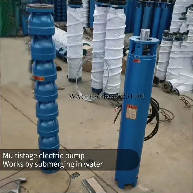 Wmwmnu Vertical Submersible Stainless Steel Clean Water Suction Pump for Deep Well System High Lift High Pressure Up