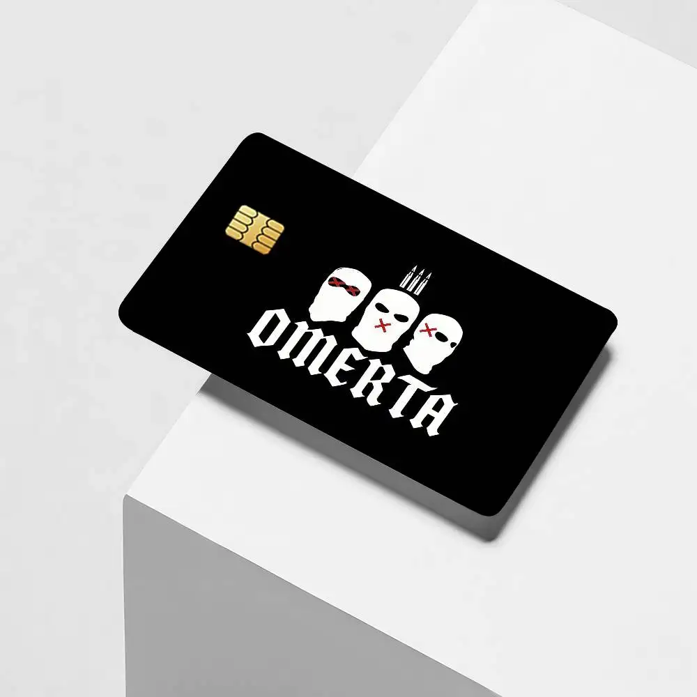 Fashion print O-OmertaS Credit Card Decorative Card Stickers Suitable For Bank Cards Metro Transit Anti-scratch Gift 4PCS