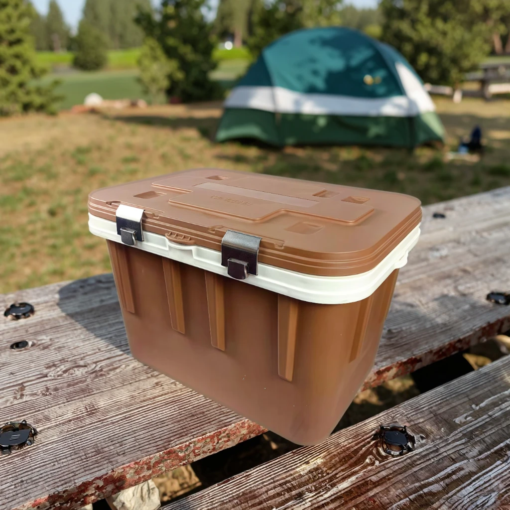 حاوية معزولة مصبوبة لحقن PP كبيرة جدًا مخصصة من OEM للتخييم في الهواء الطلق والشواء وصندوق معزول لتخزين المواد الغذائية الباردة