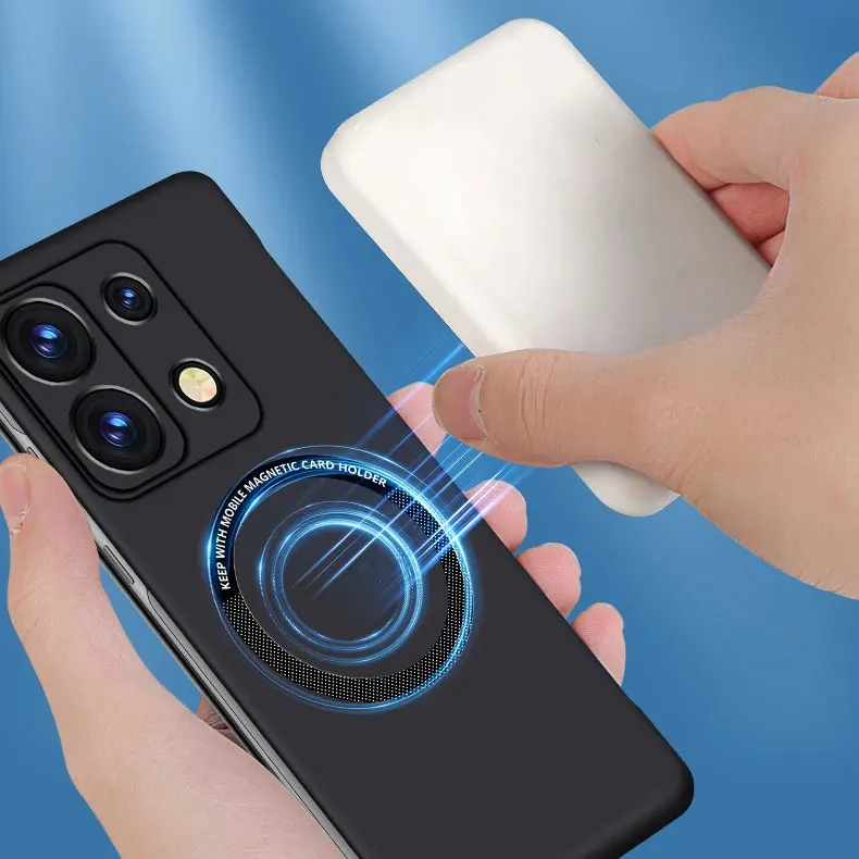 Thin Hard PC Magnetic Frameless Phone Case for Redmi Note13 Note 13 Pro Plus ProPlus 5G for Magsafe Wireless Charging Back Cover