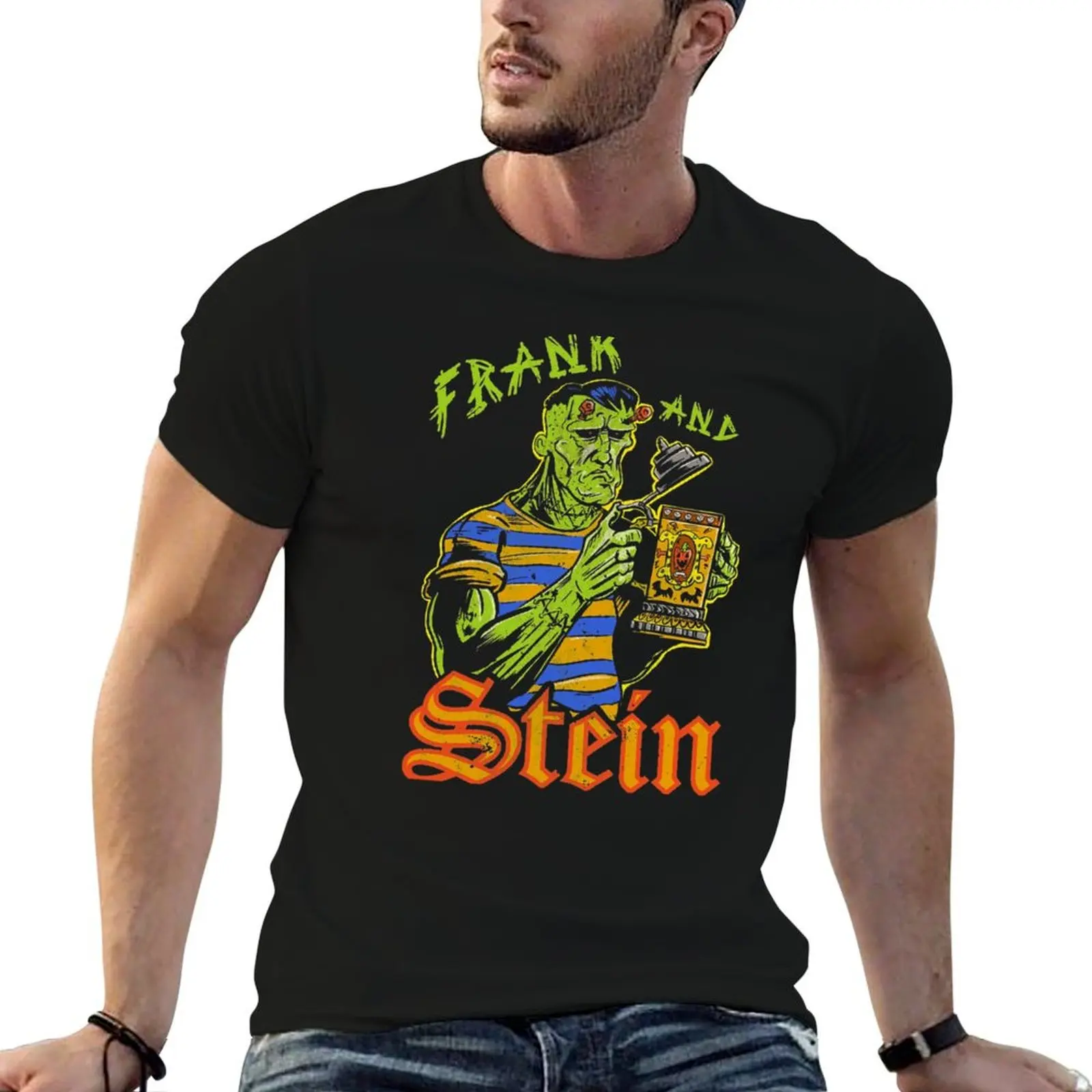 Frank And Stein T-Shirt Basic All Season Solid T-Shirt