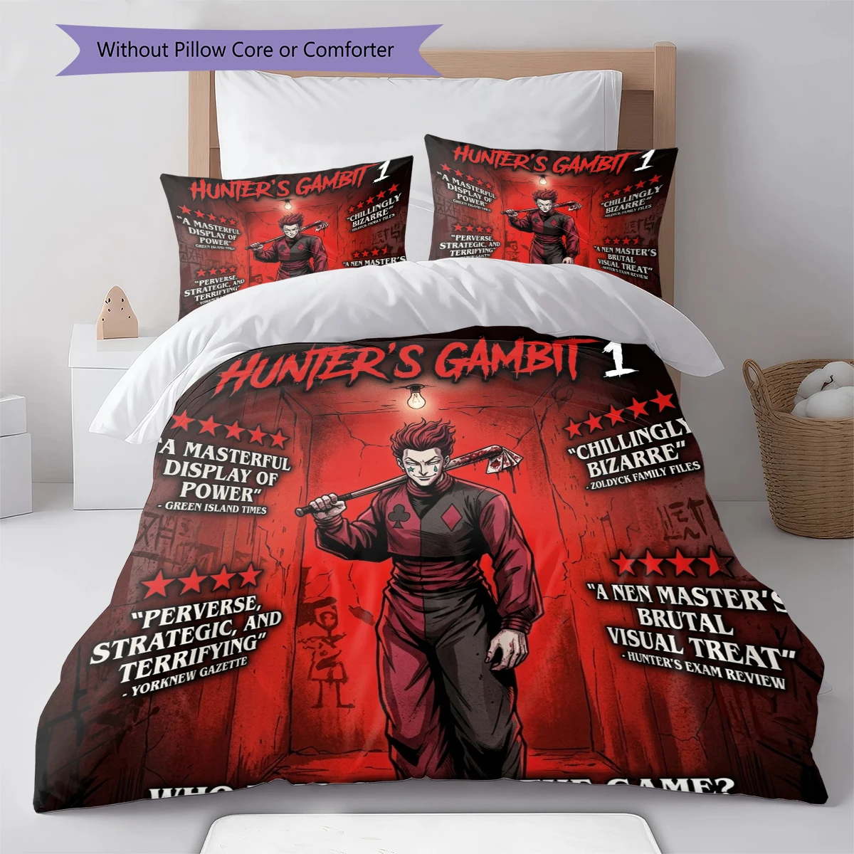 Hunter x Hunter Soft Duvet Cover - Comfortable, Children Bedding Set Gift,Various Sizes -HE28