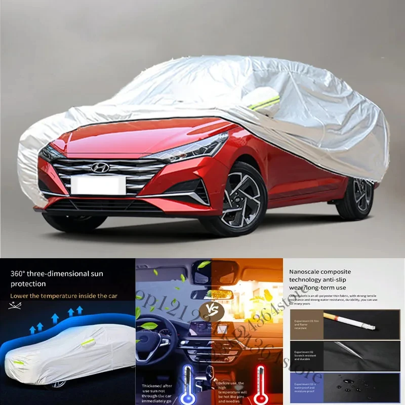 

For Hyundai Verna Car cover Exterior Car Cover Outdoor Protection Full Car Covers Waterproof