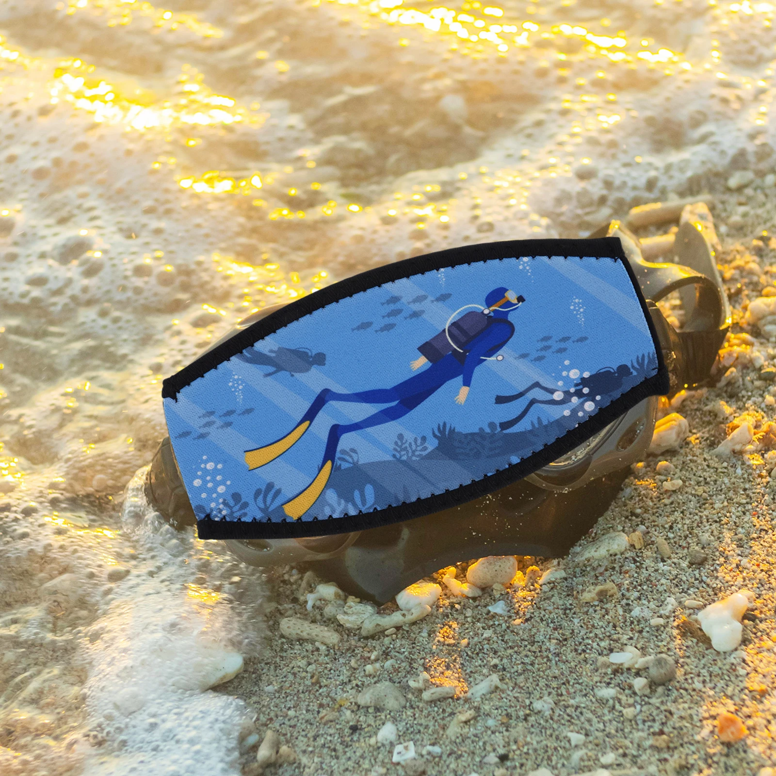 

Snorkeling Mask Belt Diving Masks Cover Adjustable Strap Hair Protection Durable Use Scuba Mask Straps Practical Goggles Covers