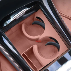 For Mercedes Benz C GLC Class W206 X254 Central Control Water Cup Anti Slip Silicone Protective Pad Interior Accessories