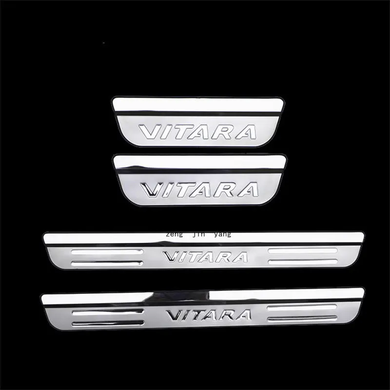 For Suzuki Vitara Car Thresholds Car Door Protector Side Step Vehicle Ladder 304 Quality Stainless Steel Accessories Chrome Trim