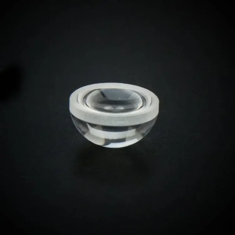2PCS 15mm Diameter 10mm Focal Length 8mm Height Optical Glass Convex Lens Hemispherical Meniscus LED Concave-convex Lens