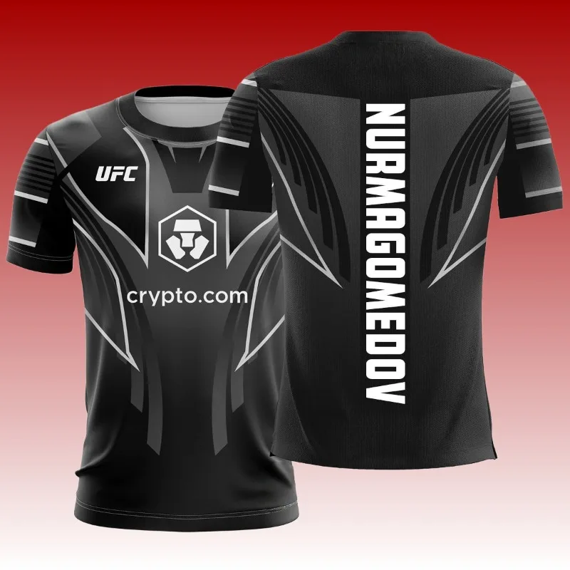 

Makhachev новая футболка для бокса Ufc 2025 World, топ для боевых матчей, быстросохнущий боксерский костюм, футболка с короткими рукавами для экстремальных видов спорта на открытом воздухе