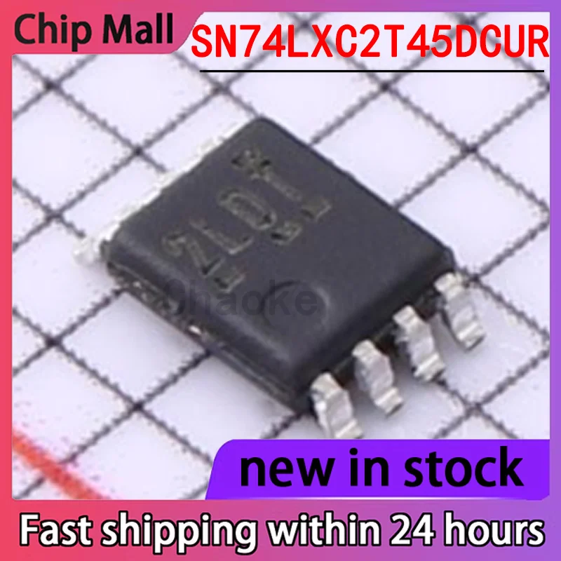 2PCS New SN74LXC2T45DCUR Package VSSOP8 Bidirectional Converter/level Shifter