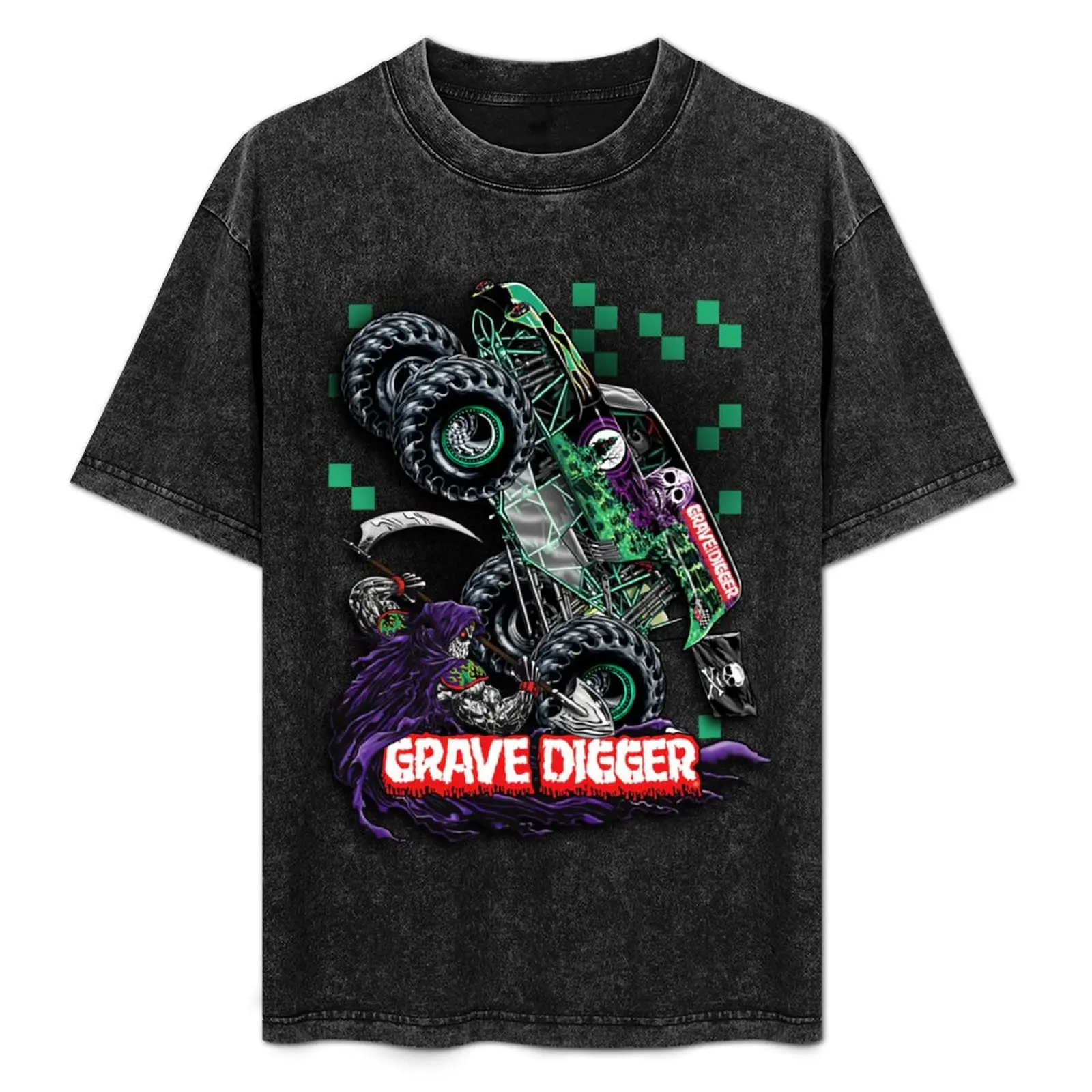 

Футболка Grave Digger Monster Truck, модная футболка с графическим рисунком для мужчин