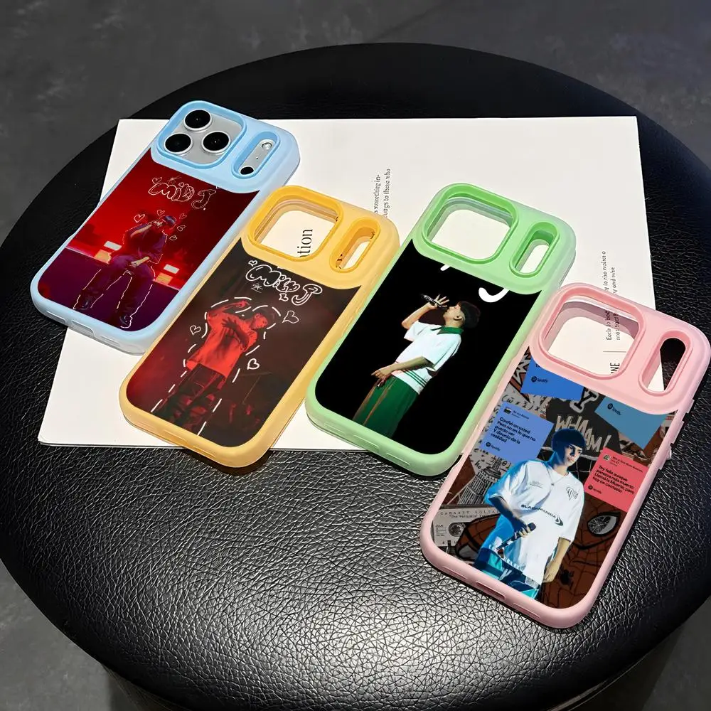 Singer M-Milo J Phone Case 2-in-1 Detachable Clear with Card Holder for iPhone 12-17 Soft Multi-Color