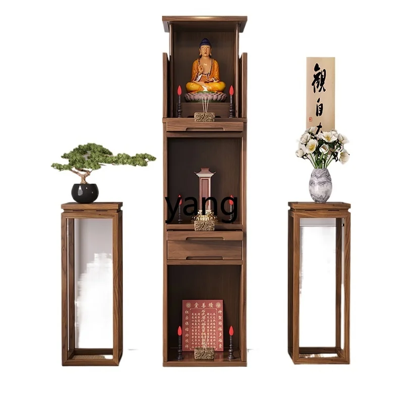 xyy shrine cabinet three-layer household Buddhist niche vertical cabinet living room Buddhist cabinet modern and simple