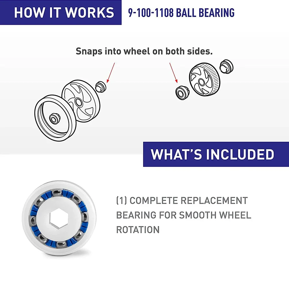 

Wheel Engine Bearing Bearing Connects Quickly For Polaris 360 Thickness: 9/32" Wheel Ball 380 8 Pcs/Set 9-100-1108