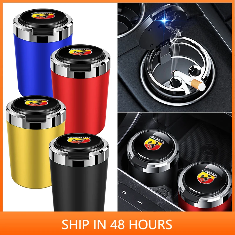 

Украшение интерьера автомобиля, светодиодное освещение, автомобильная пепельница для Abarth Freemont Strada 500x Grande Punto Ducato Stilo Palio, аксессуары