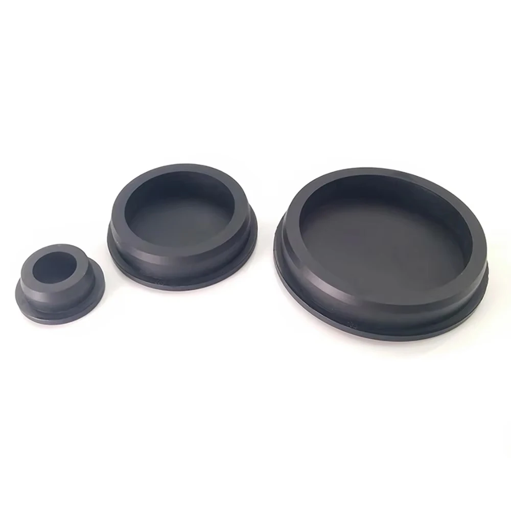 6.8mm-201.5mm Zwart T Type Siliconen Rubber Plug Seal Stopper Gat Eindkappen Inserts Waterdicht Schokabsorberend