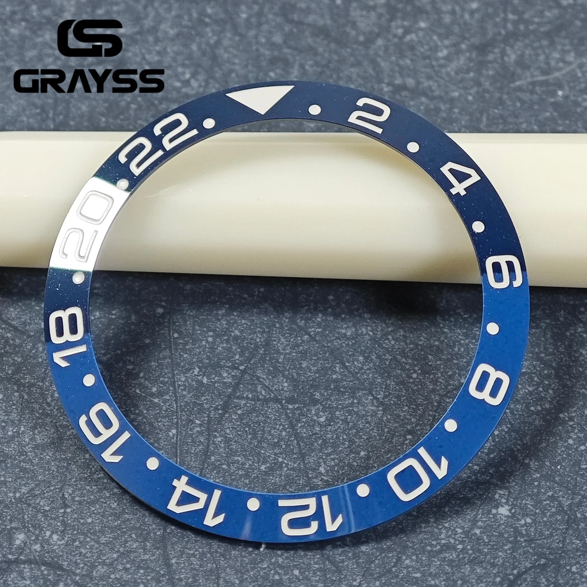 

Высокое качество 38 мм керамика для 40 мм SUB двухцветный синий ободок для часов вставка кольцо наклон NH34 GMT дайвинг мужские часы часть аксессуары