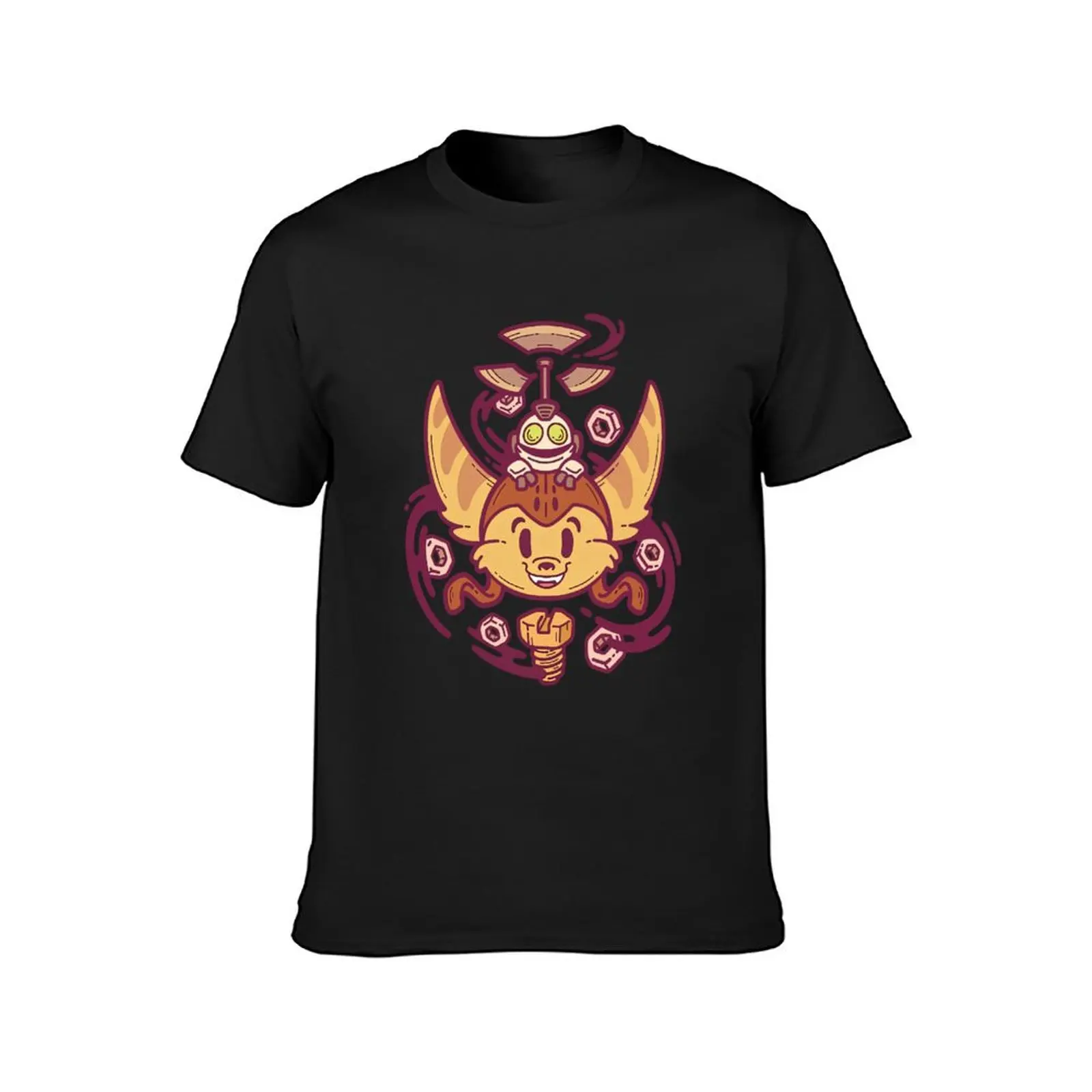 Ratchet & Clank T-Shirt anime clothes animal prinfor boys mens graphic t-shirts pack