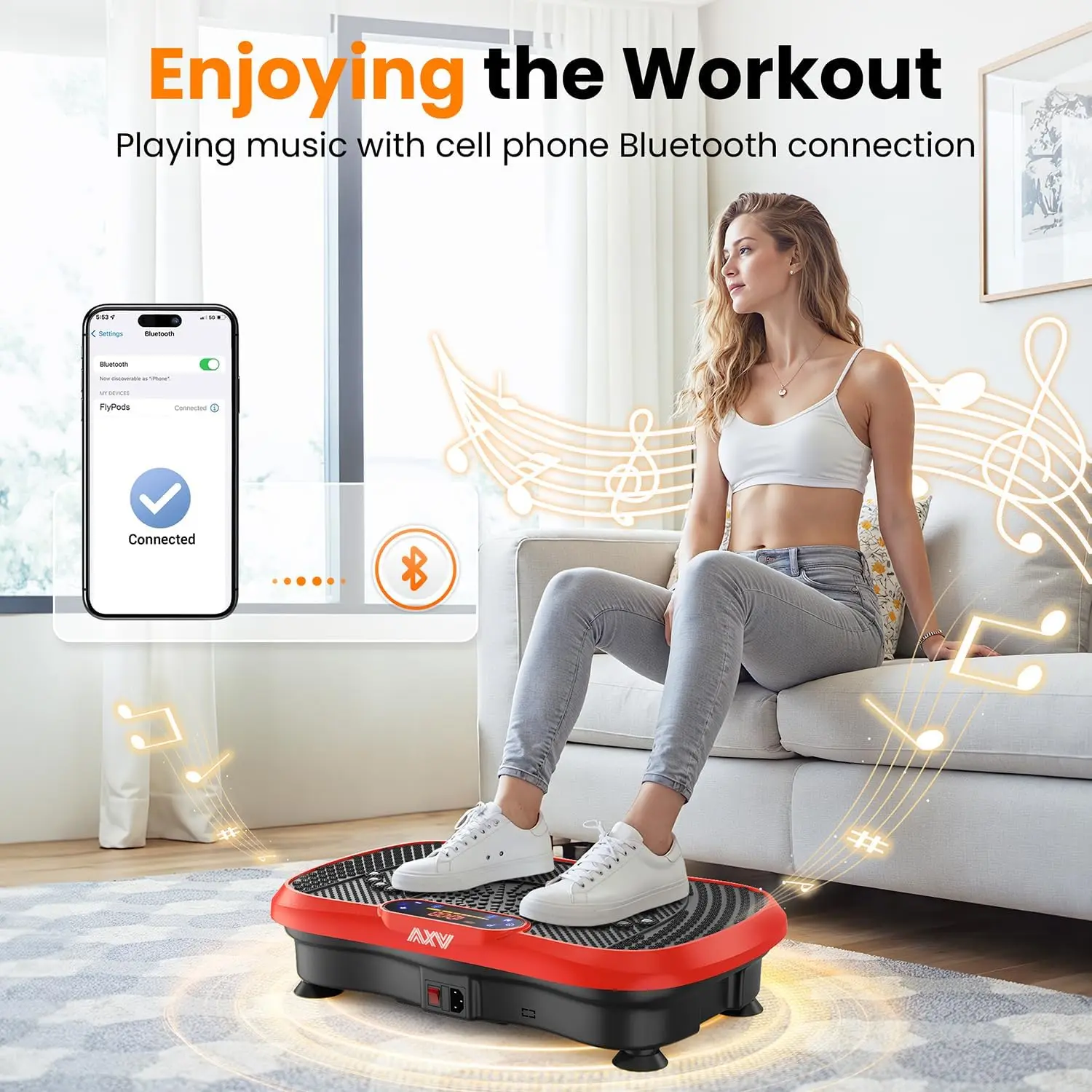 Plataforma Vibratoria de Fitness, Máquina de Ejercicio de Material PC, Vibrador de Cuerpo Completo, Soporte para Entrenamiento, Tabla Vibratoria para Gimnasio y Deportes con Pesas