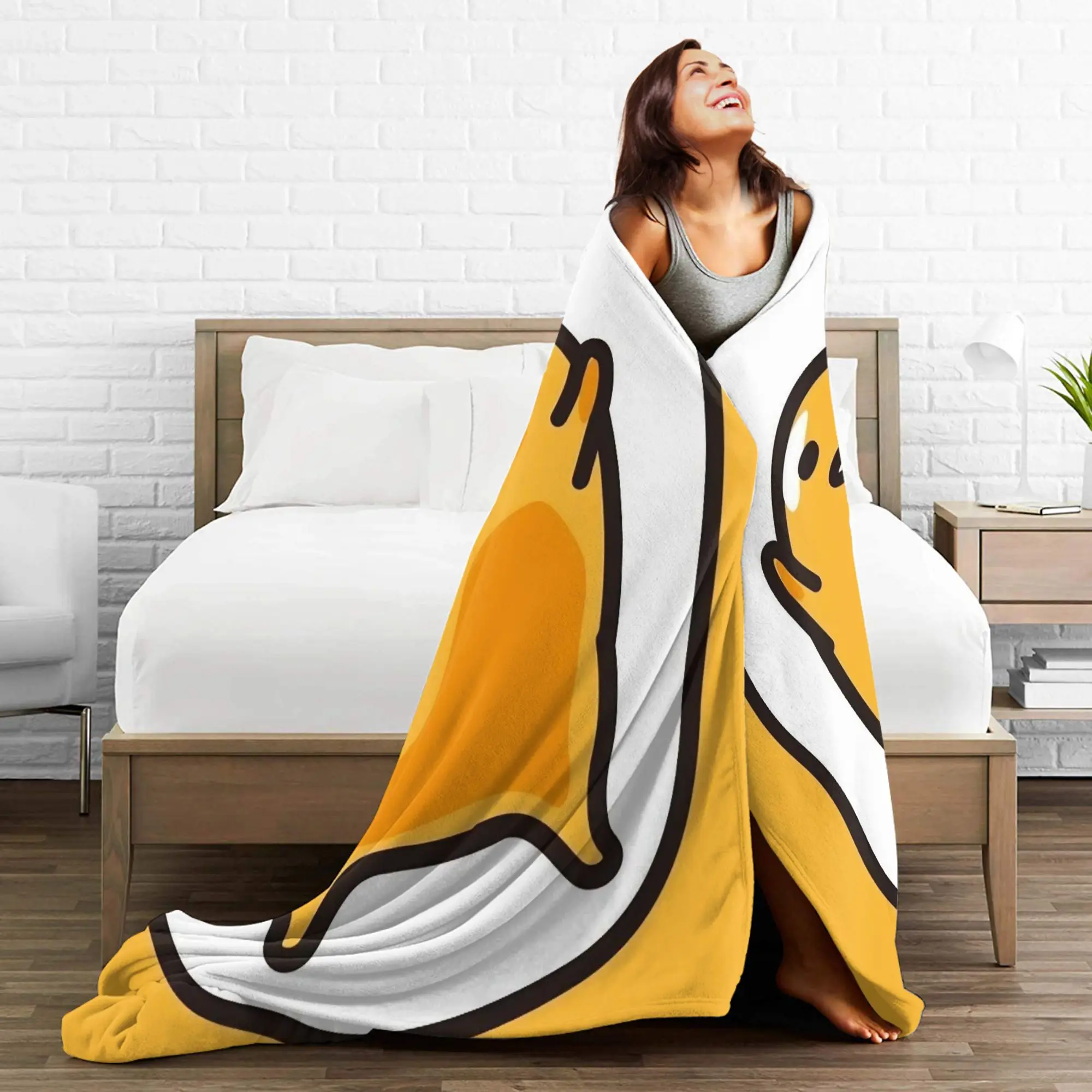 كسول البيض Gudetama بطانية جودة الدافئة رمي بطانية الشتاء الفتيات الفتيان غرفة المعيشة الجدة المفرش