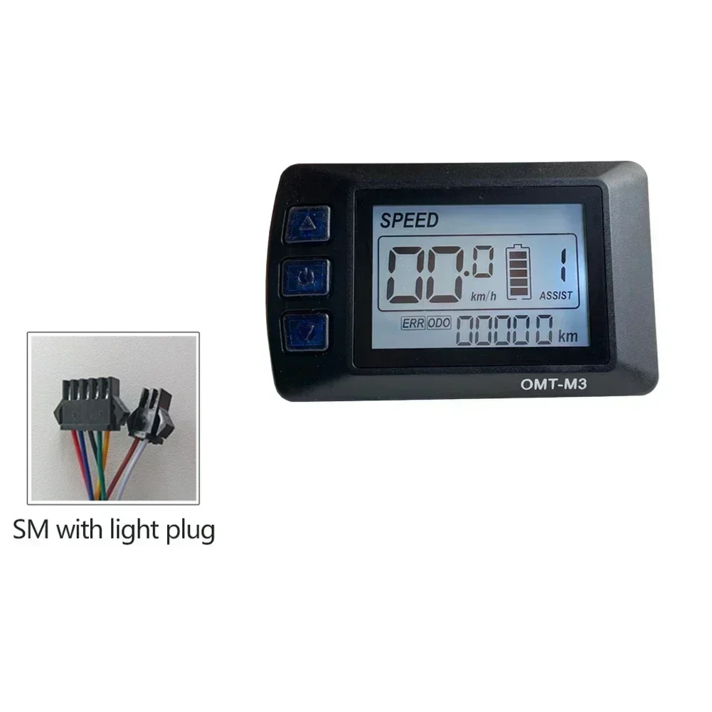 36V48V E-bike Electric Bike Scooter Instrument OMT-M3 LCD S900 Liquid Crysta Display Panel Ordinary 5-Pin SM Plug