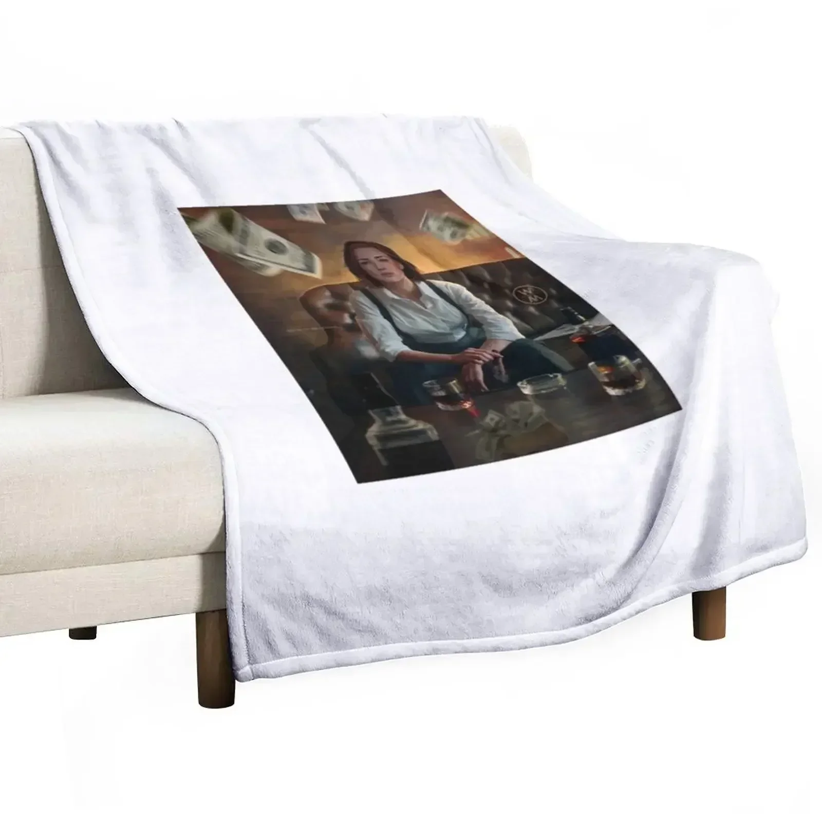 

Nicole x Gangster Throw Blanket manga Retros Blankets