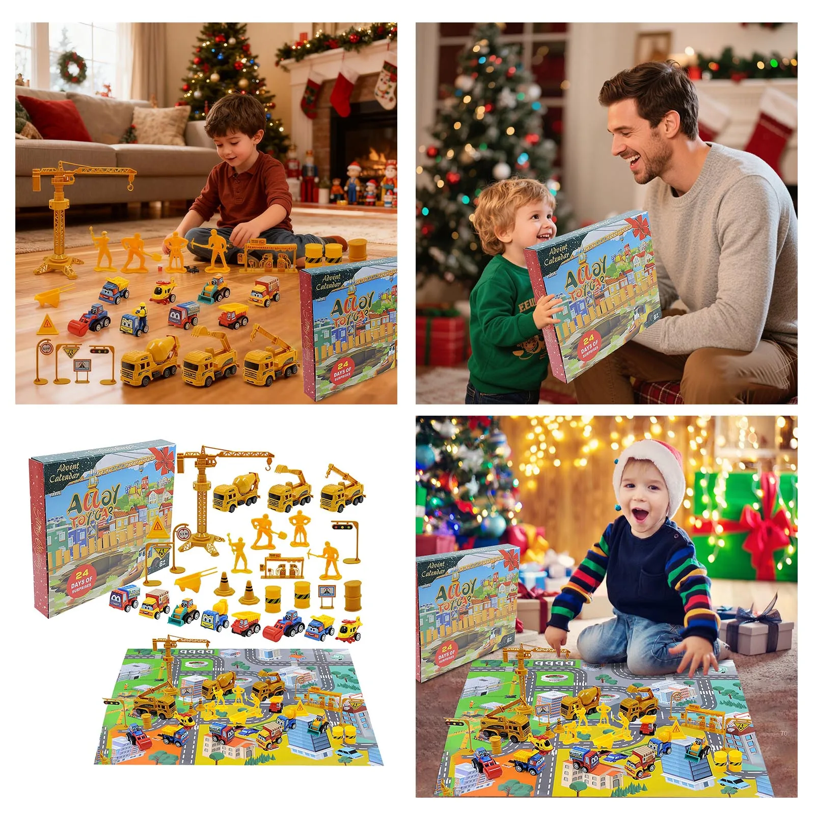 Minuterie pour tout-petits, compte à rebours de noël, calendrier de l'avent, boîte de 24 jours, jouet Surprise, poupées de déballage pour enfants, minuterie amusante pour enfants silencieux