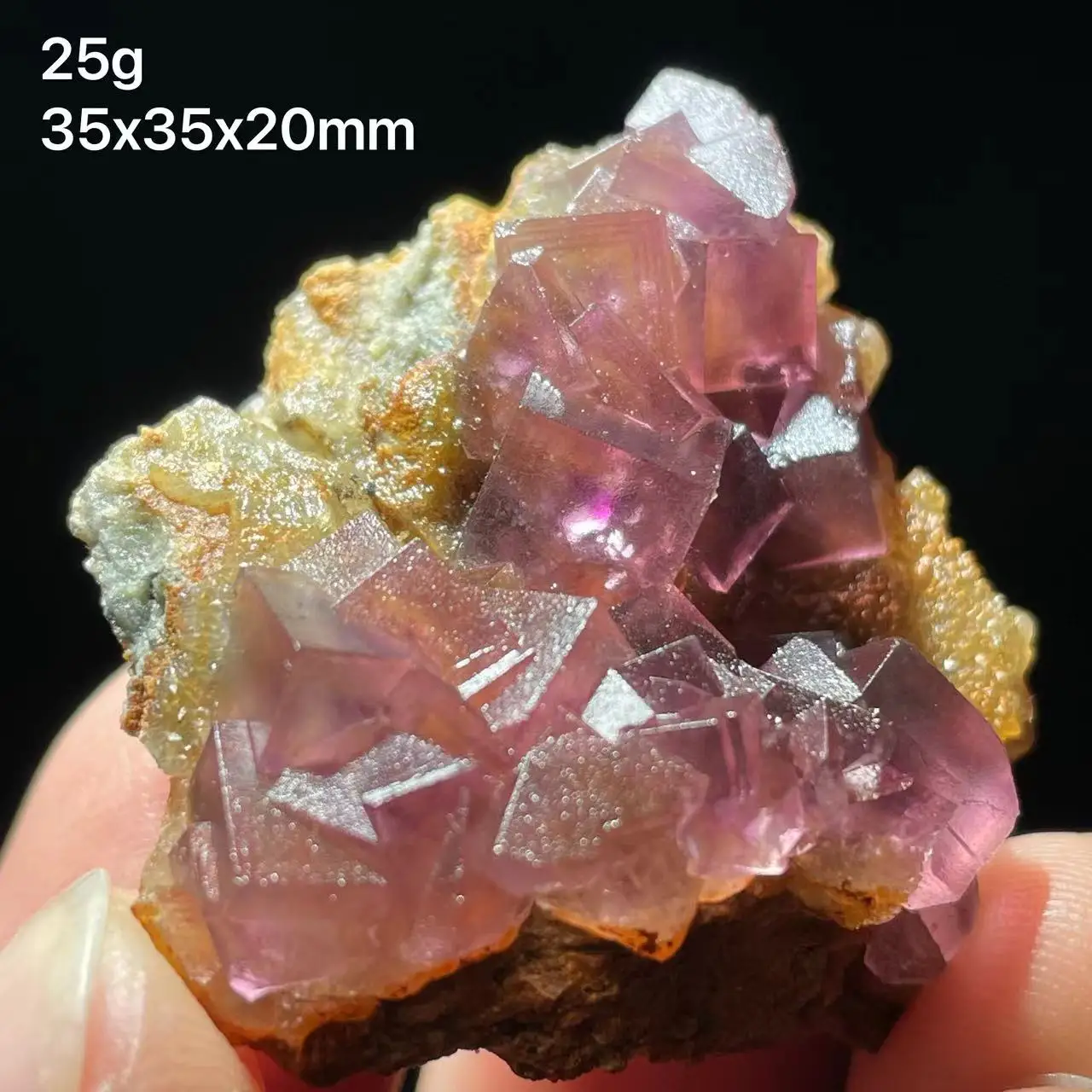 Natural Anhui purple red fluorite quartz phantom mineral specimen, from Anhui