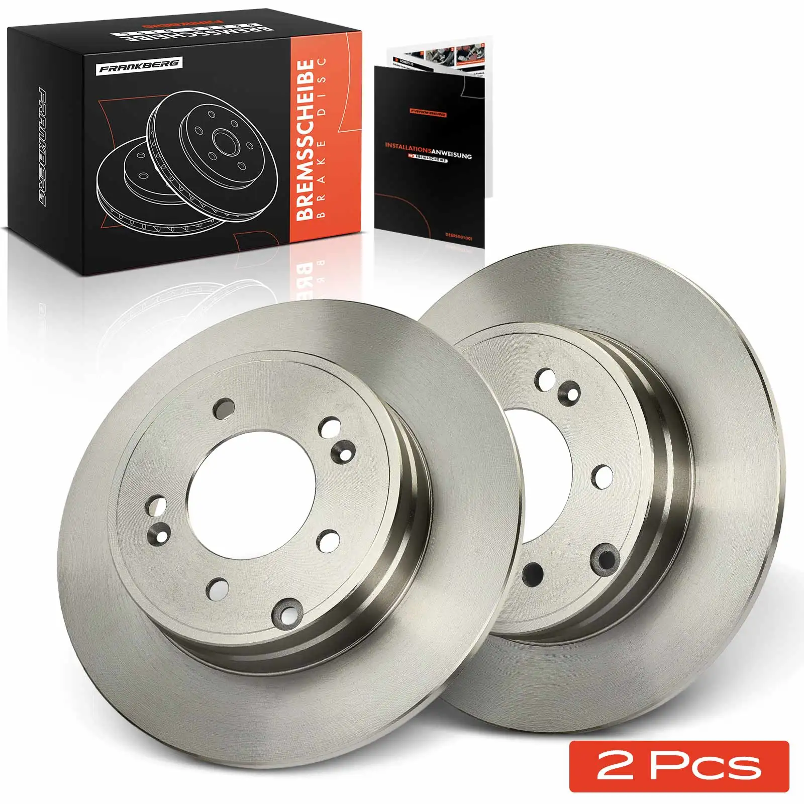Frankberg 2x Remschijven Achteras voor Hyundai Grandeur iX35 Sonata V VI KIA Cadenza I Opirus Optima S584113K100 584113 K110