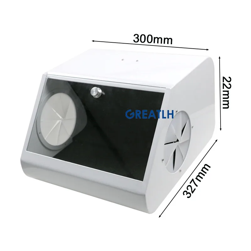 GREATLH Dental Dust Collector Grinding Polishing Box Lapping Protector Sandblasting Dust-proof Case Dental Supplies Instrument